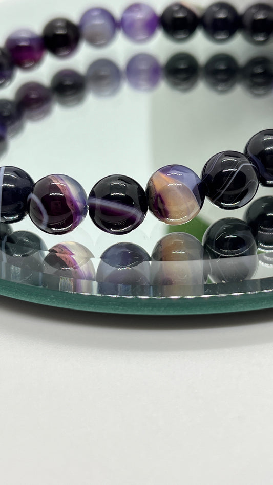 Chunky Purple Agate bracelet