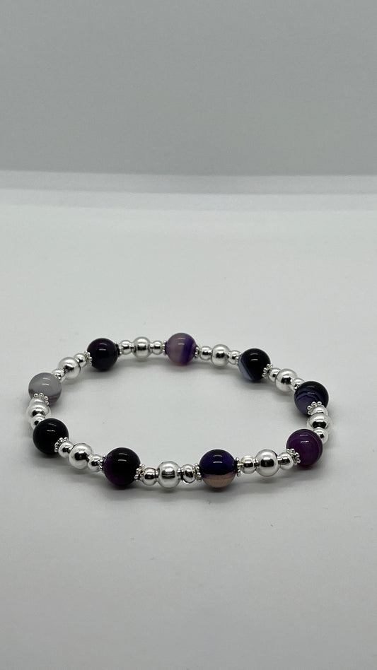 Purple Agate Flow bracelet